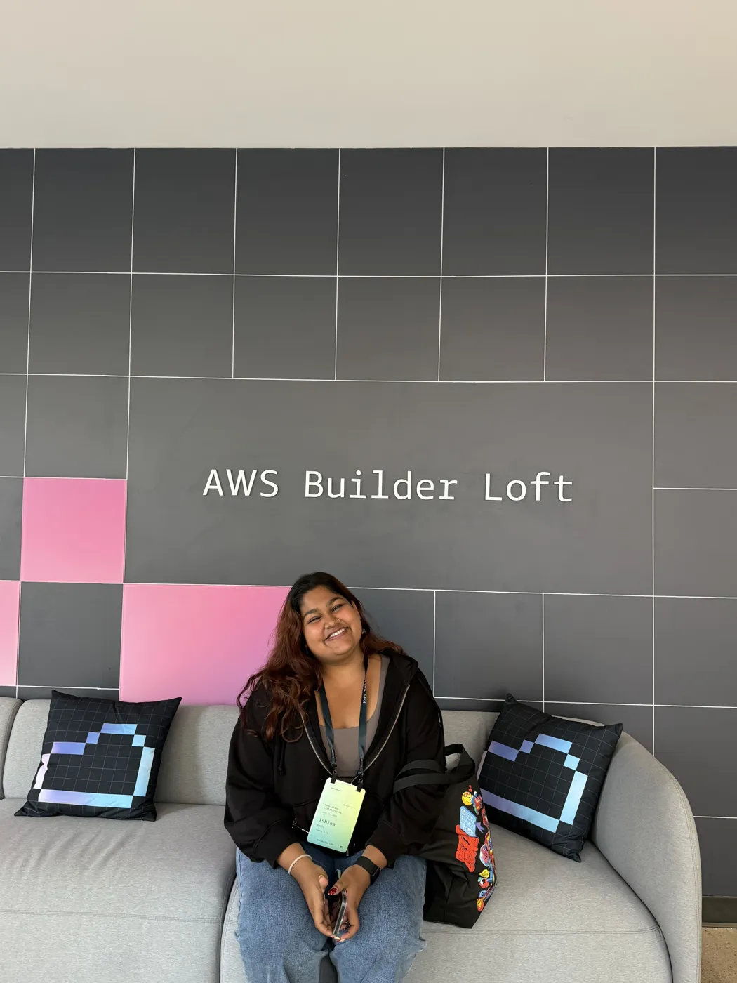 A Mesa student at the AWS Builder Loft