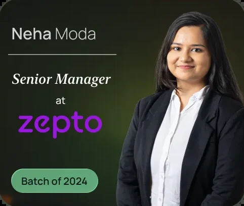 Neha Moda, Senior Manager, Zepto