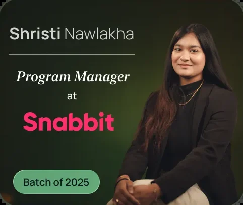 Shristi Nawlakha, Program Manager, Snabbit